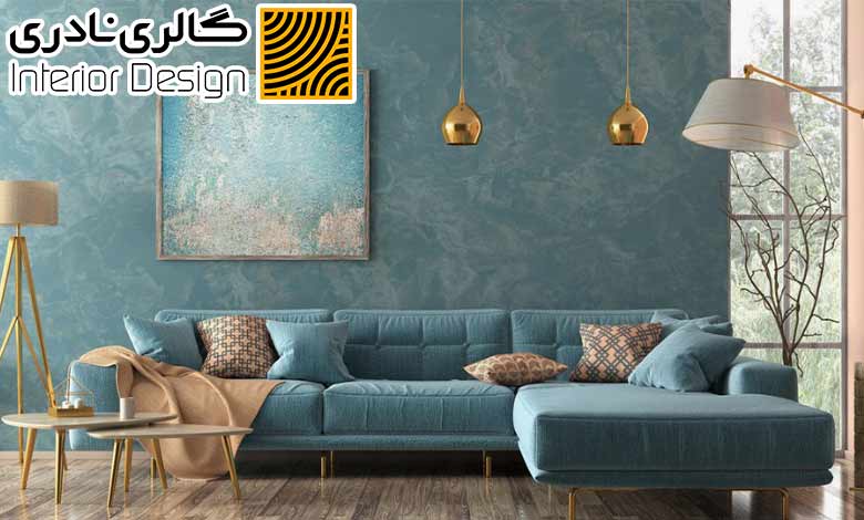 قیمت کاغذ دیواری پتینه آبی