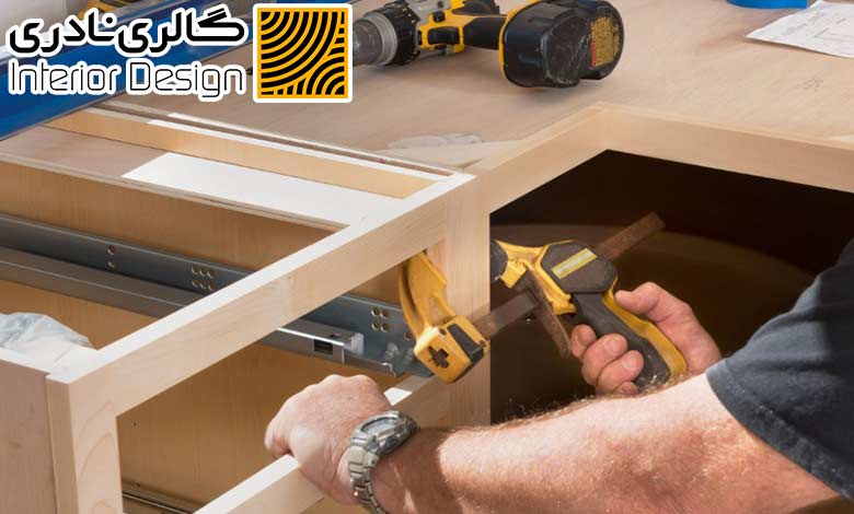 نحوه نصب تاپشیت بین کابینتی